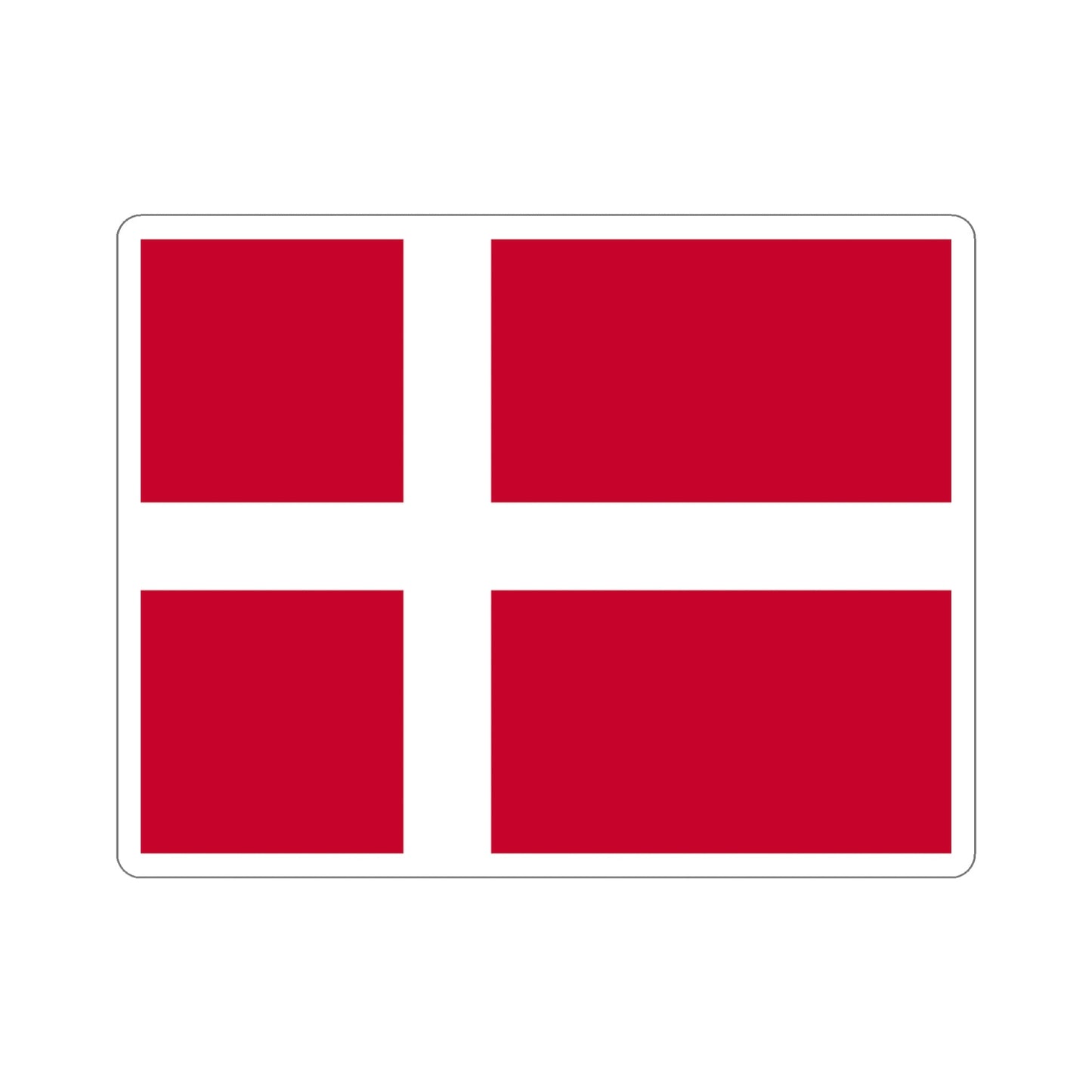 Flag of Denmark STICKER Vinyl Die-Cut Decal-4 Inch-The Sticker Space