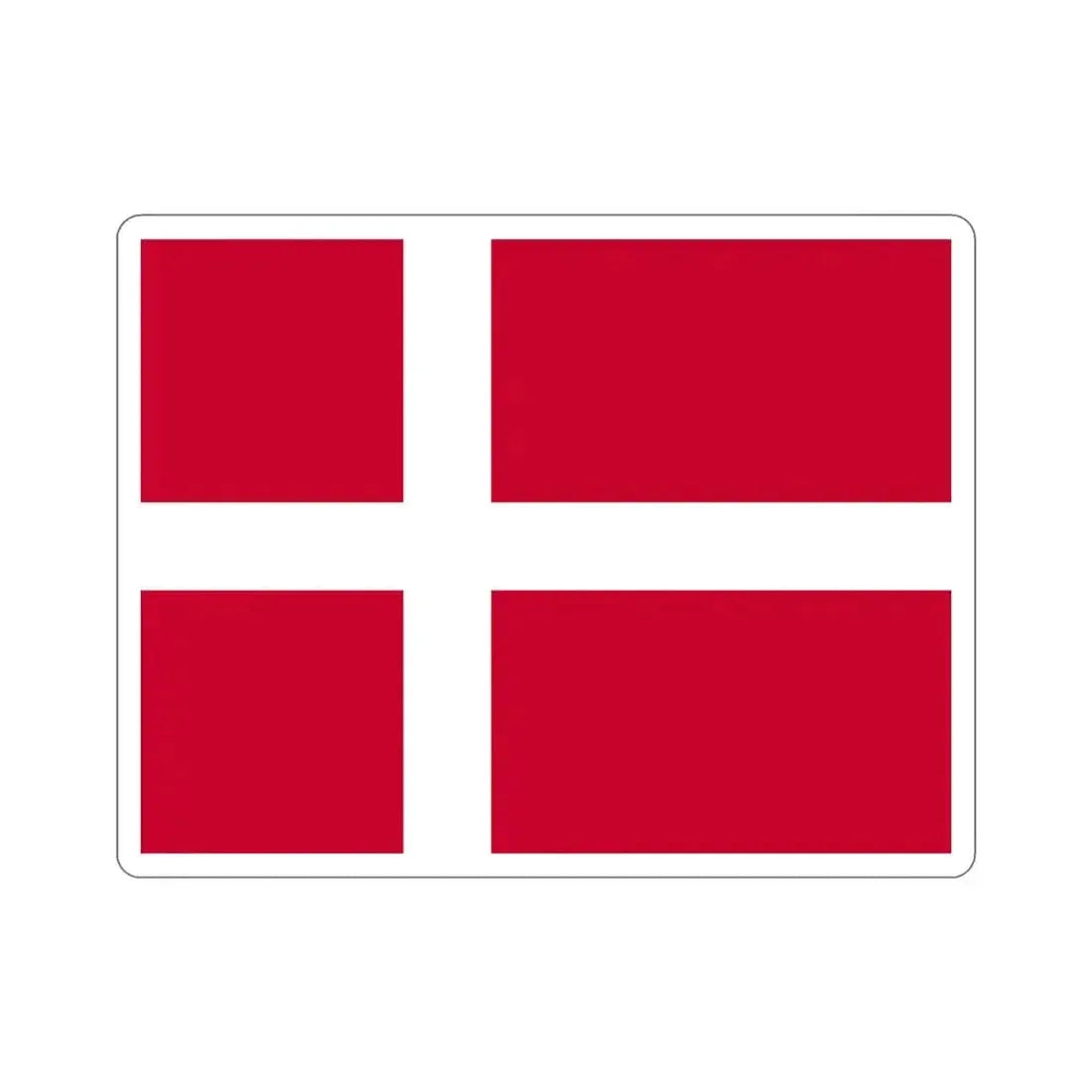Flag of Denmark STICKER Vinyl Die-Cut Decal 4 Inch - The Sticker Space