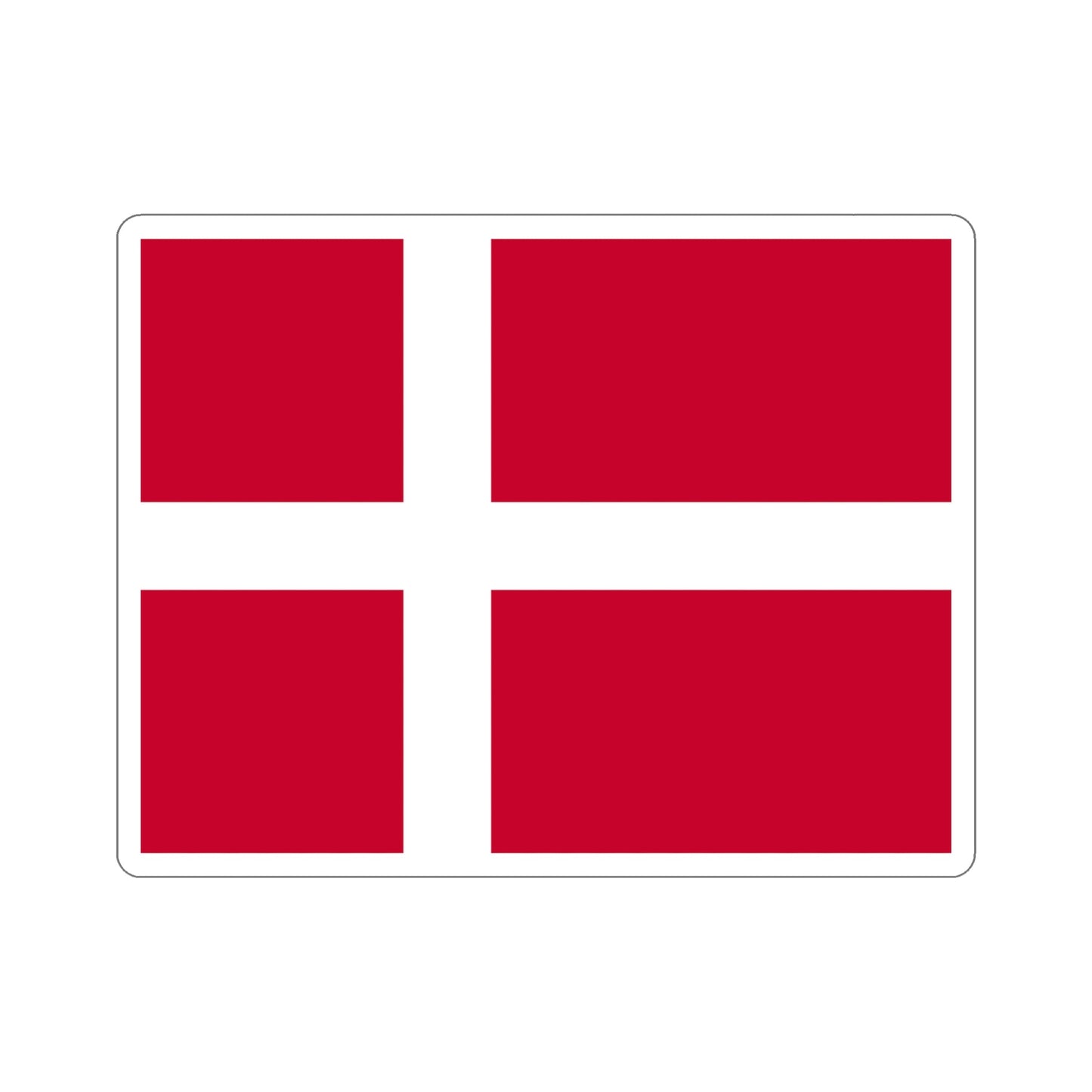 Flag of Denmark STICKER Vinyl Die-Cut Decal-5 Inch-The Sticker Space