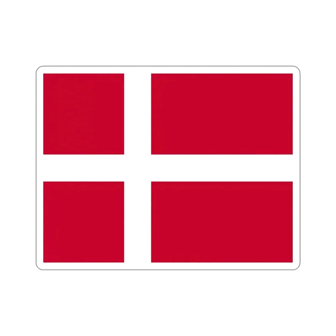 Flag of Denmark STICKER Vinyl Die-Cut Decal 5 Inch - The Sticker Space
