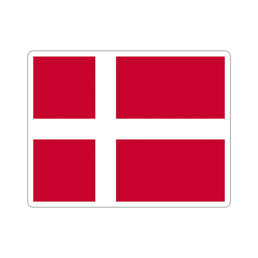 Flag of Denmark STICKER Vinyl Die-Cut Decal-6 Inch-The Sticker Space