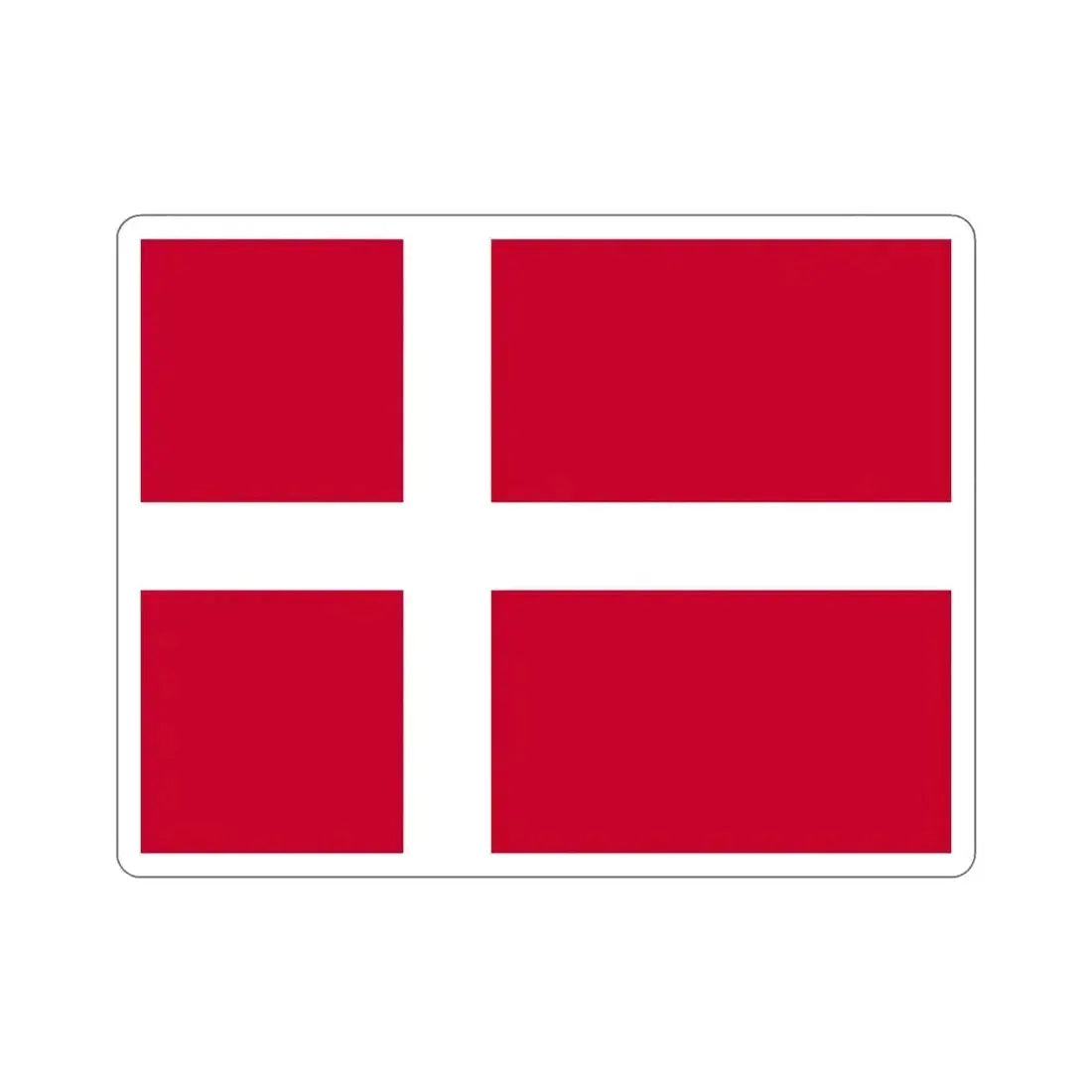 Flag of Denmark STICKER Vinyl Die-Cut Decal - The Sticker Space