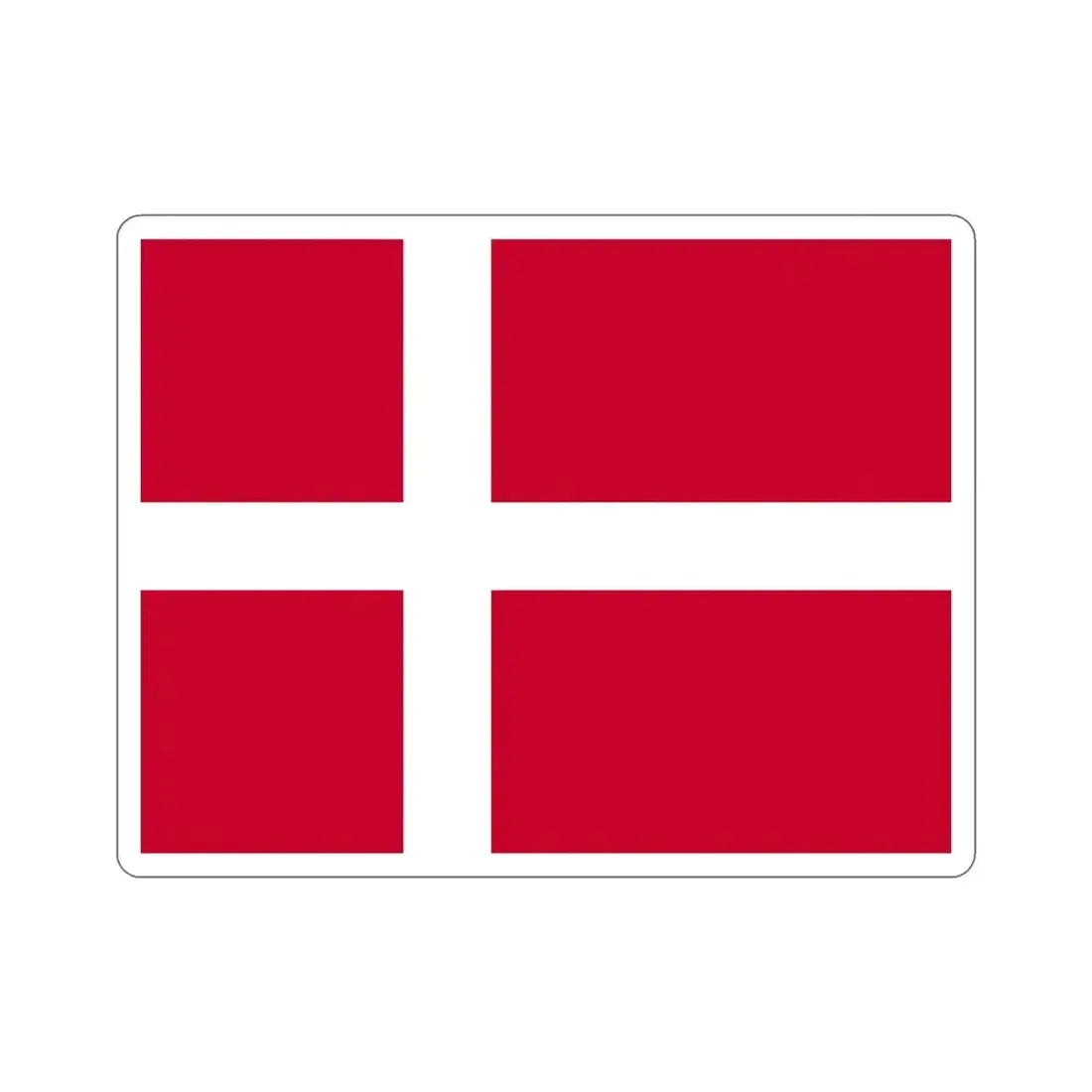 Flag of Denmark STICKER Vinyl Die-Cut Decal - The Sticker Space