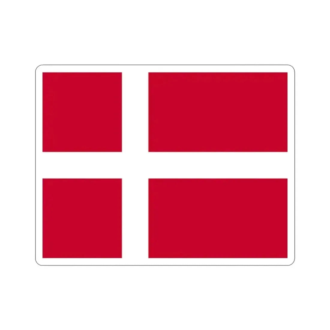 Flag of Denmark STICKER Vinyl Die-Cut Decal - The Sticker Space