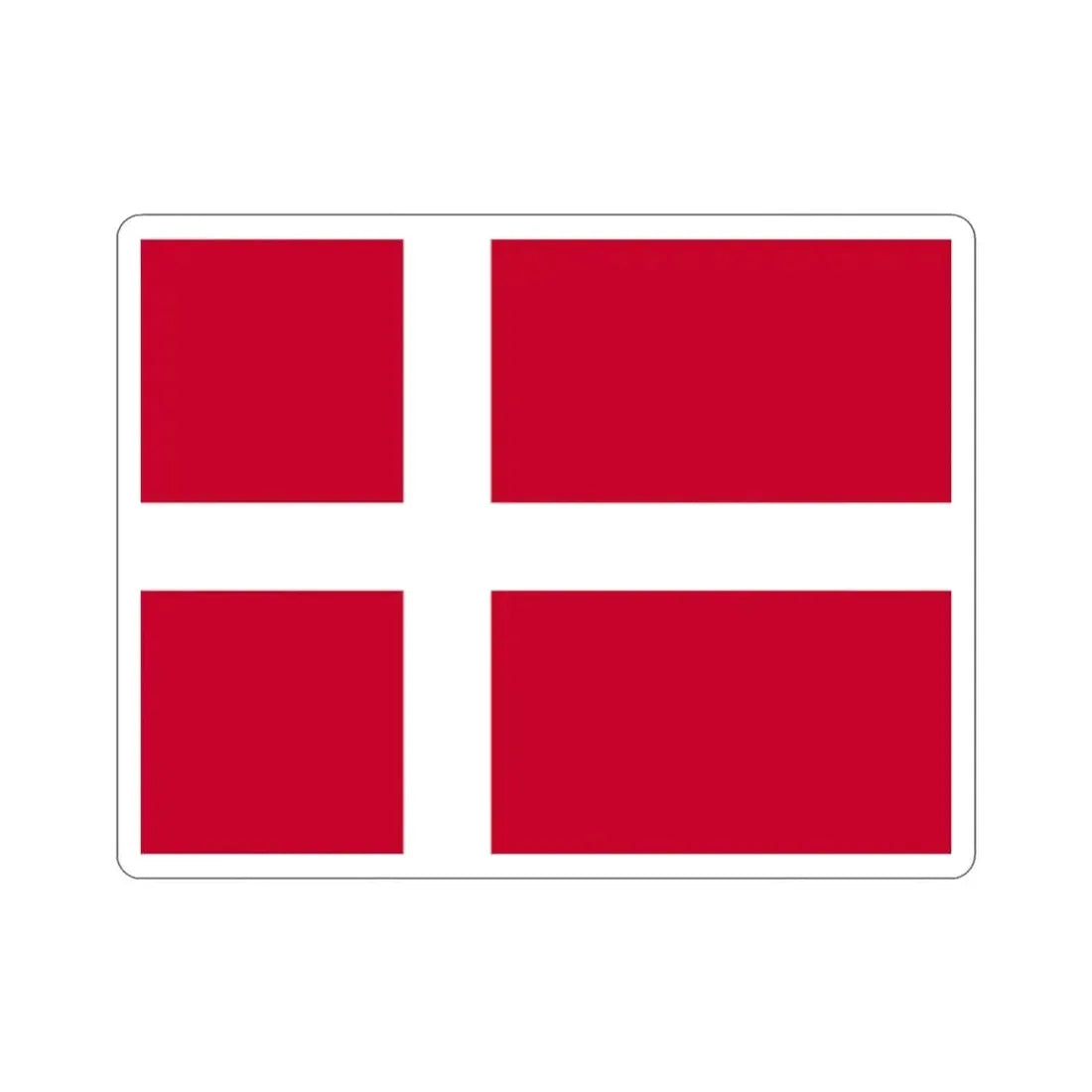 Flag of Denmark STICKER Vinyl Die-Cut Decal - The Sticker Space