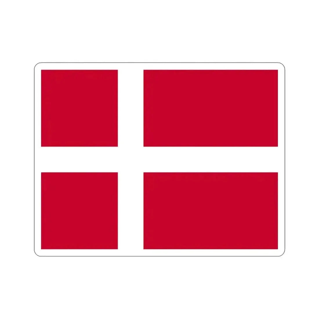 Flag of Denmark STICKER Vinyl Die-Cut Decal - The Sticker Space