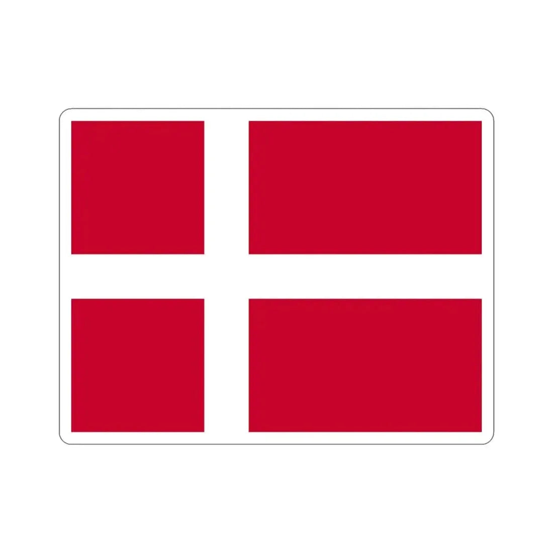 Flag of Denmark STICKER Vinyl Die-Cut Decal - The Sticker Space