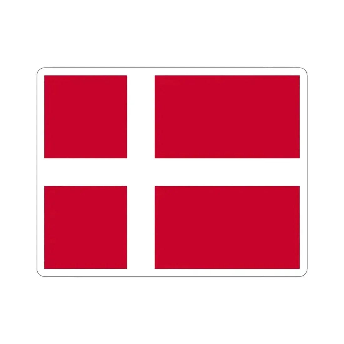 Flag of Denmark STICKER Vinyl Die-Cut Decal - The Sticker Space