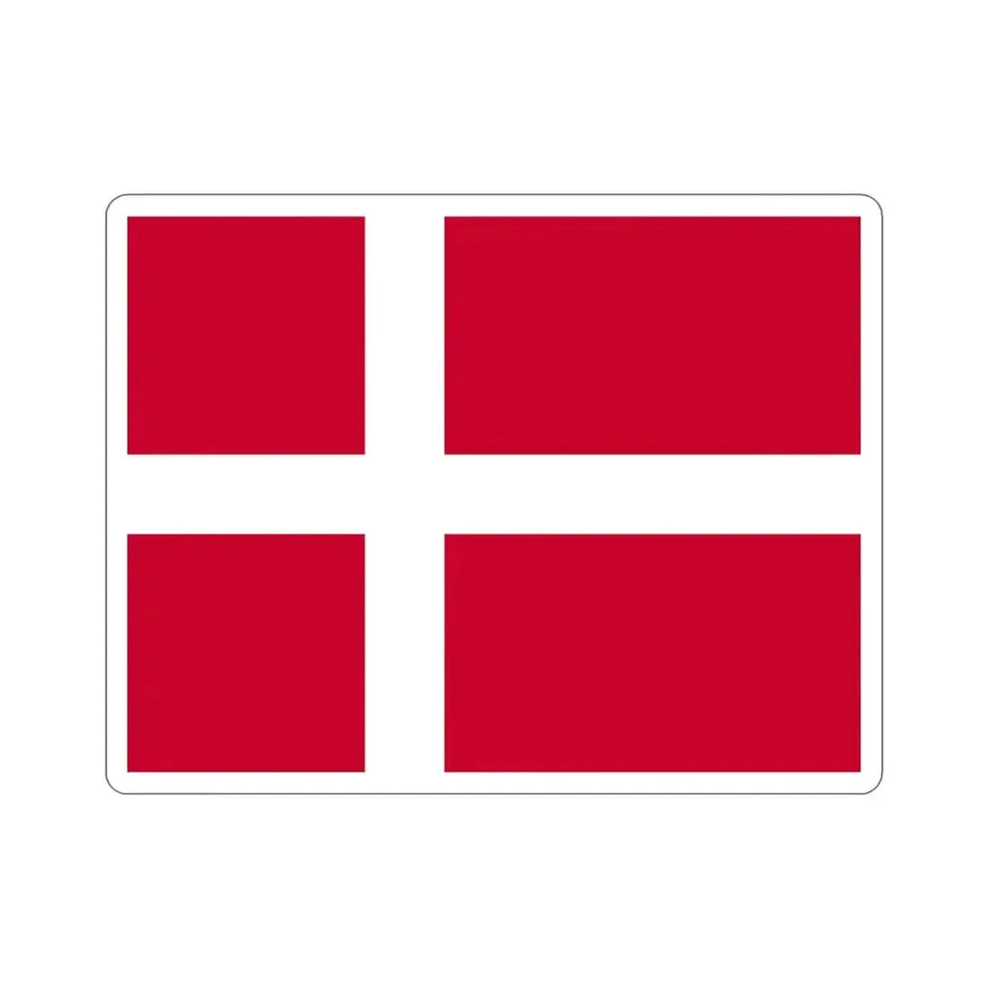 Flag of Denmark STICKER Vinyl Die-Cut Decal - The Sticker Space