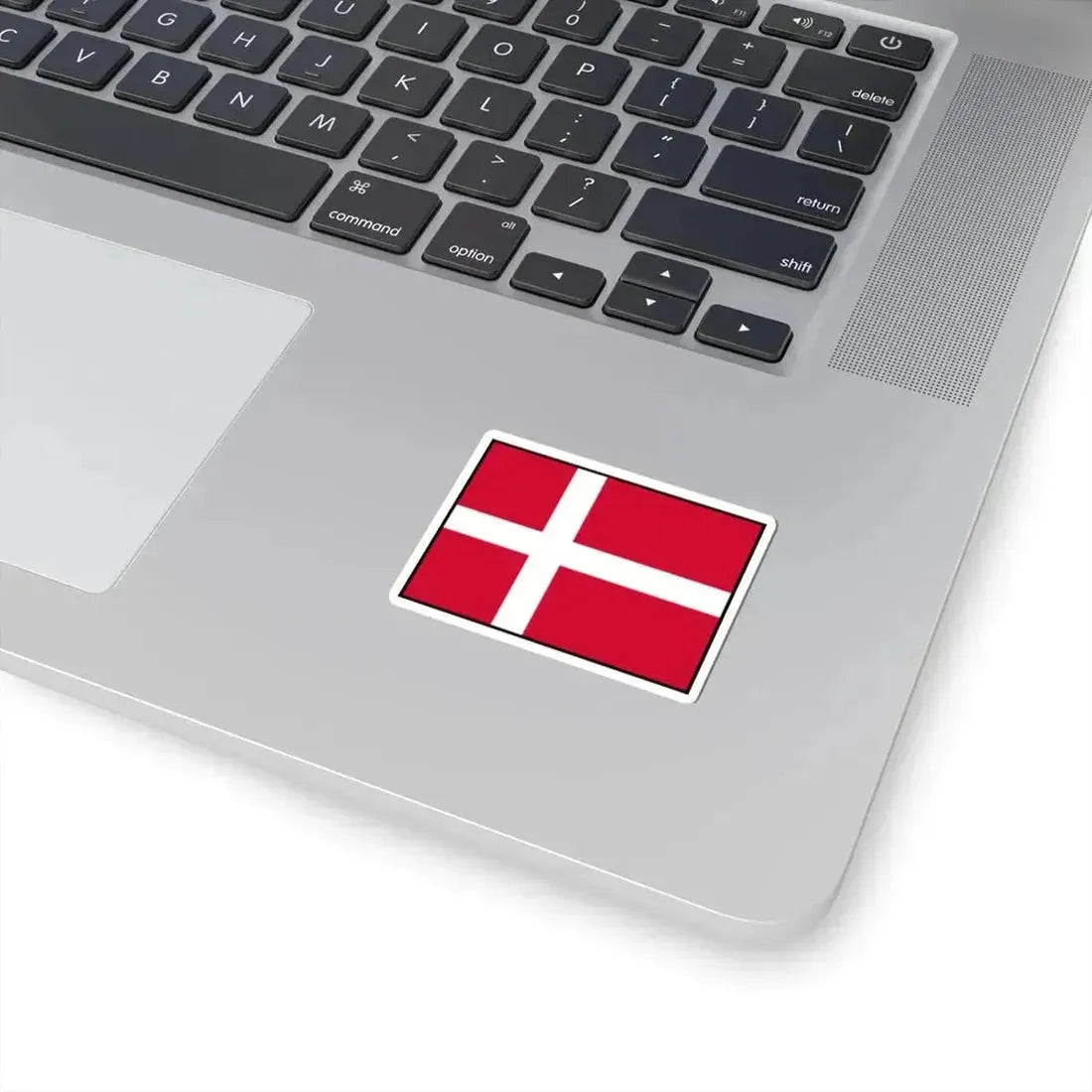 Flag of Denmark with border (Denmark) STICKER Vinyl Kiss-Cut Decal - The Sticker Space