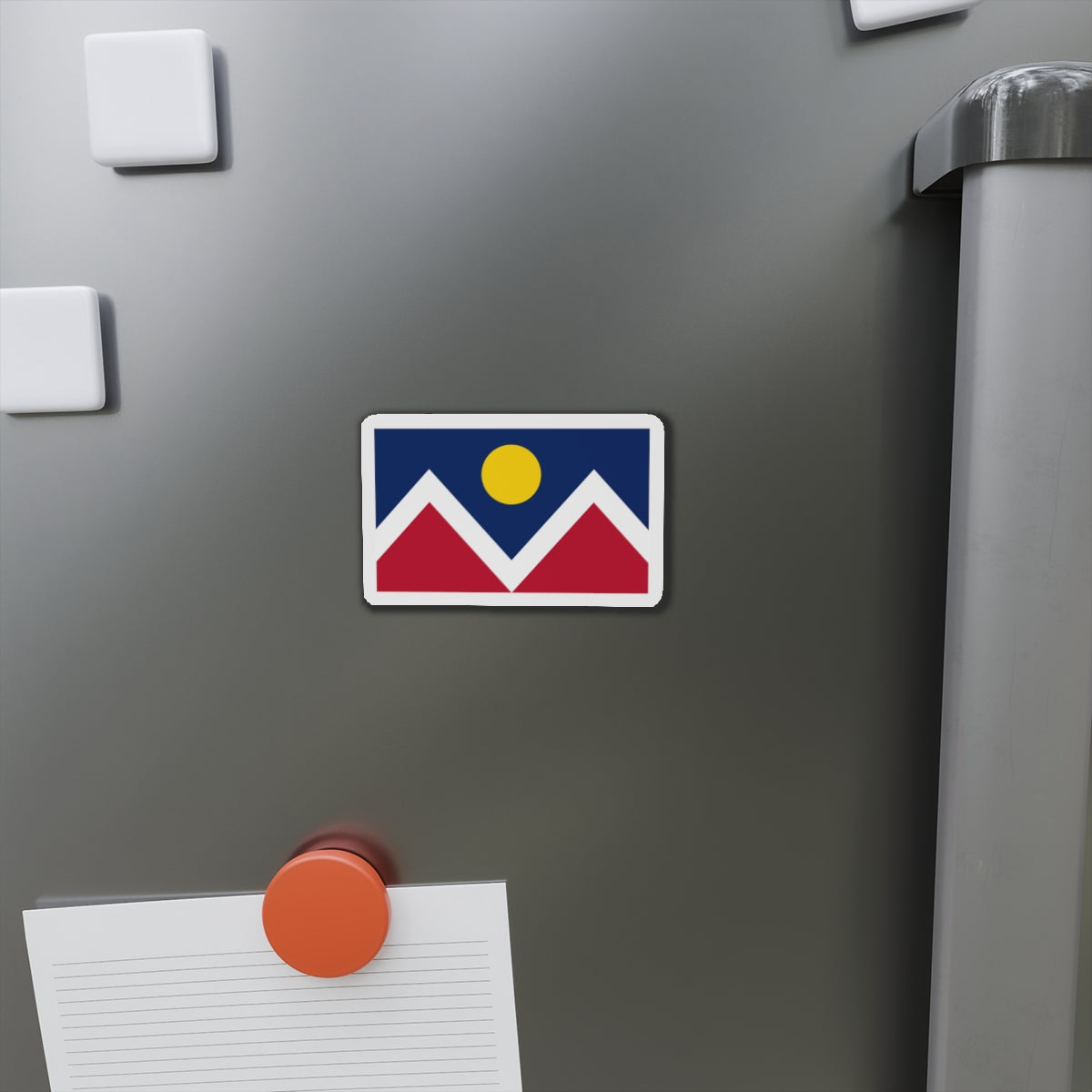 Flag of Denver Colorado - Die-Cut Magnet-The Sticker Space