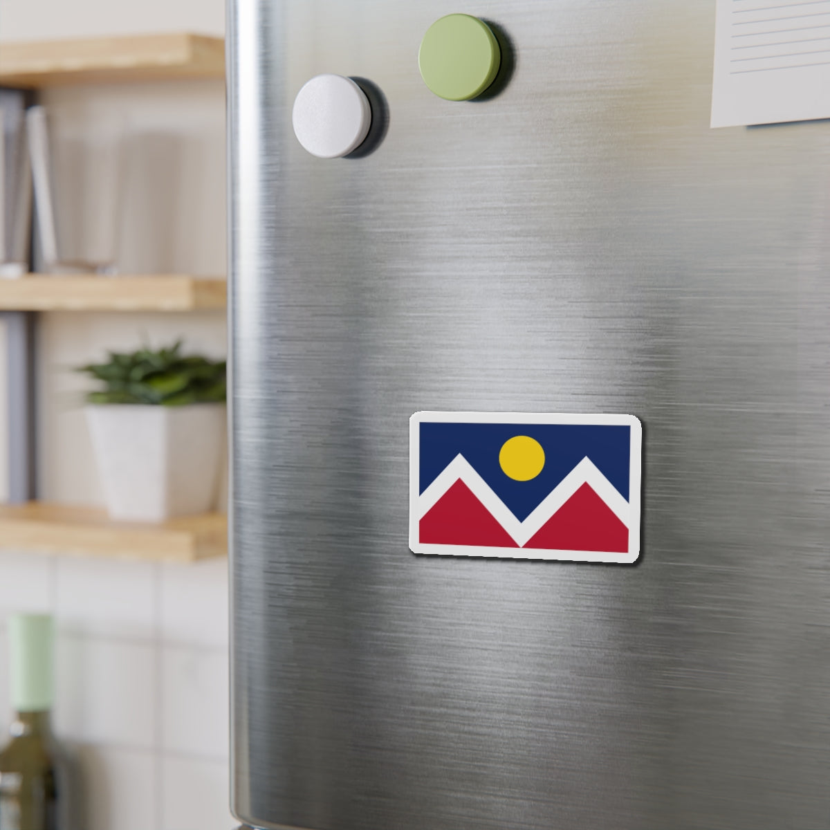 Flag of Denver Colorado - Die-Cut Magnet-The Sticker Space