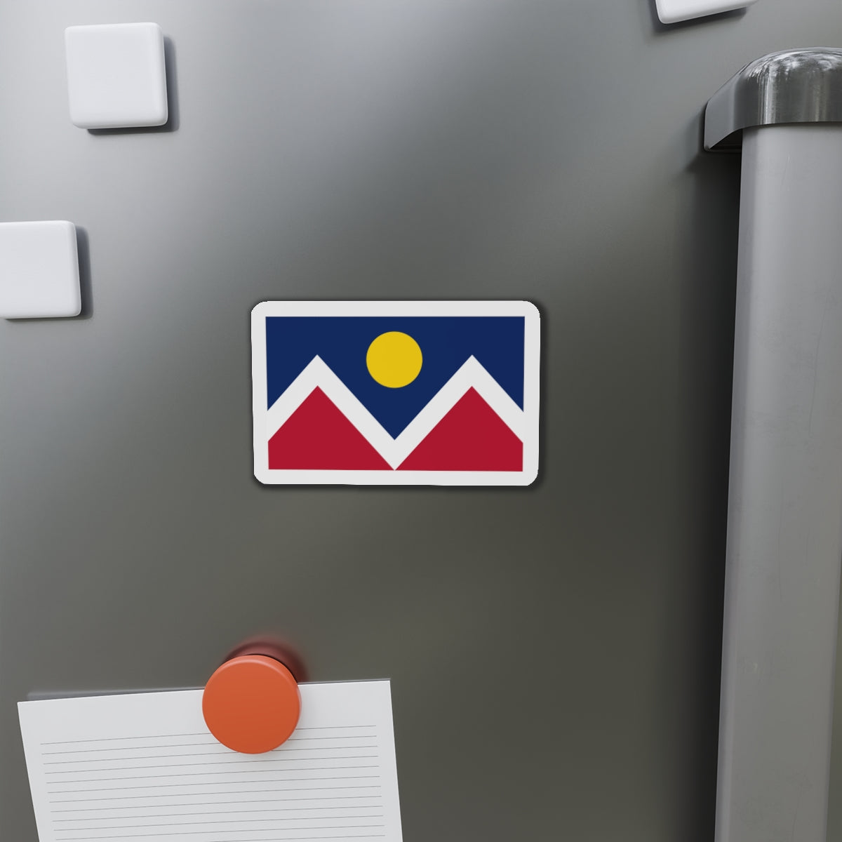 Flag of Denver Colorado - Die-Cut Magnet-The Sticker Space