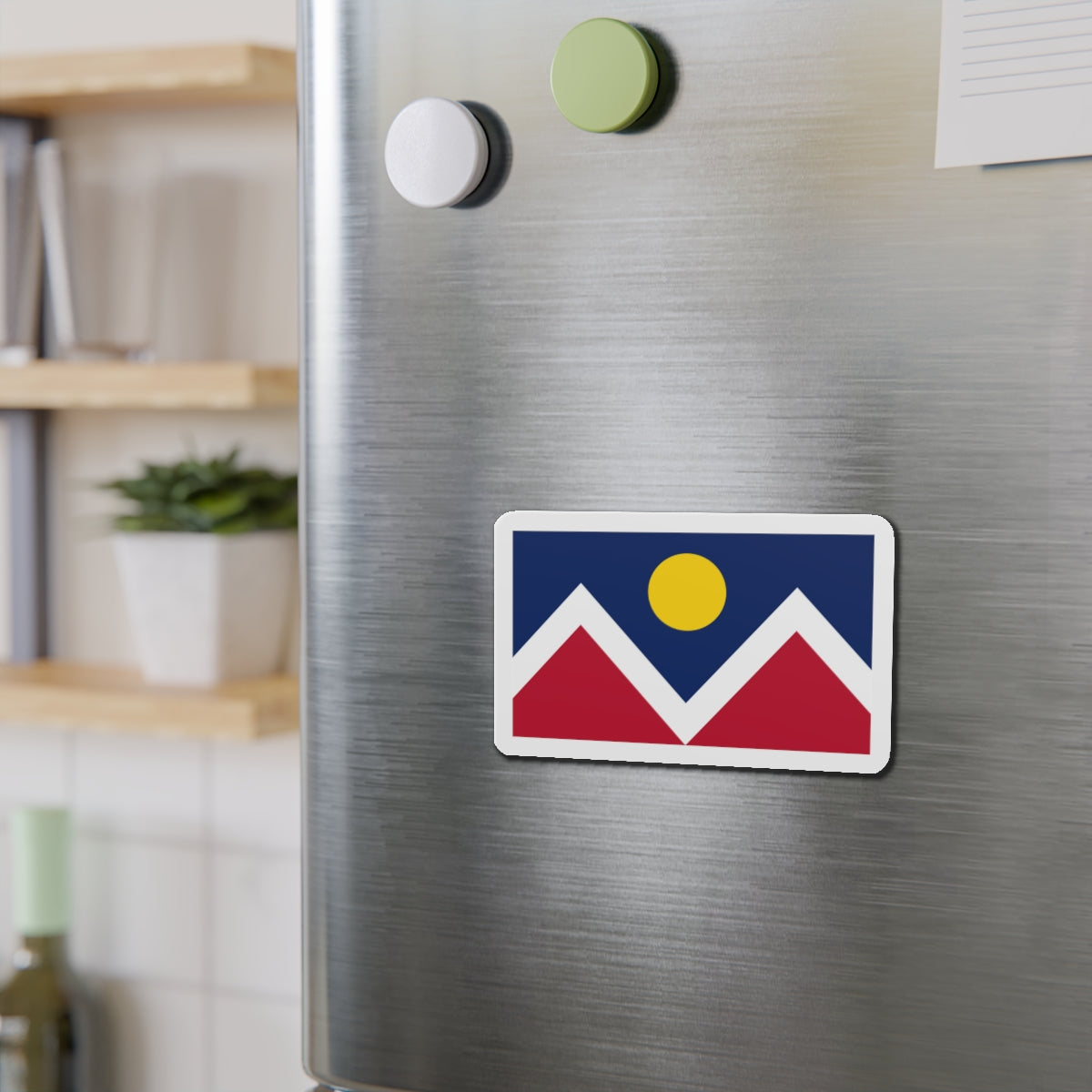 Flag of Denver Colorado - Die-Cut Magnet-The Sticker Space