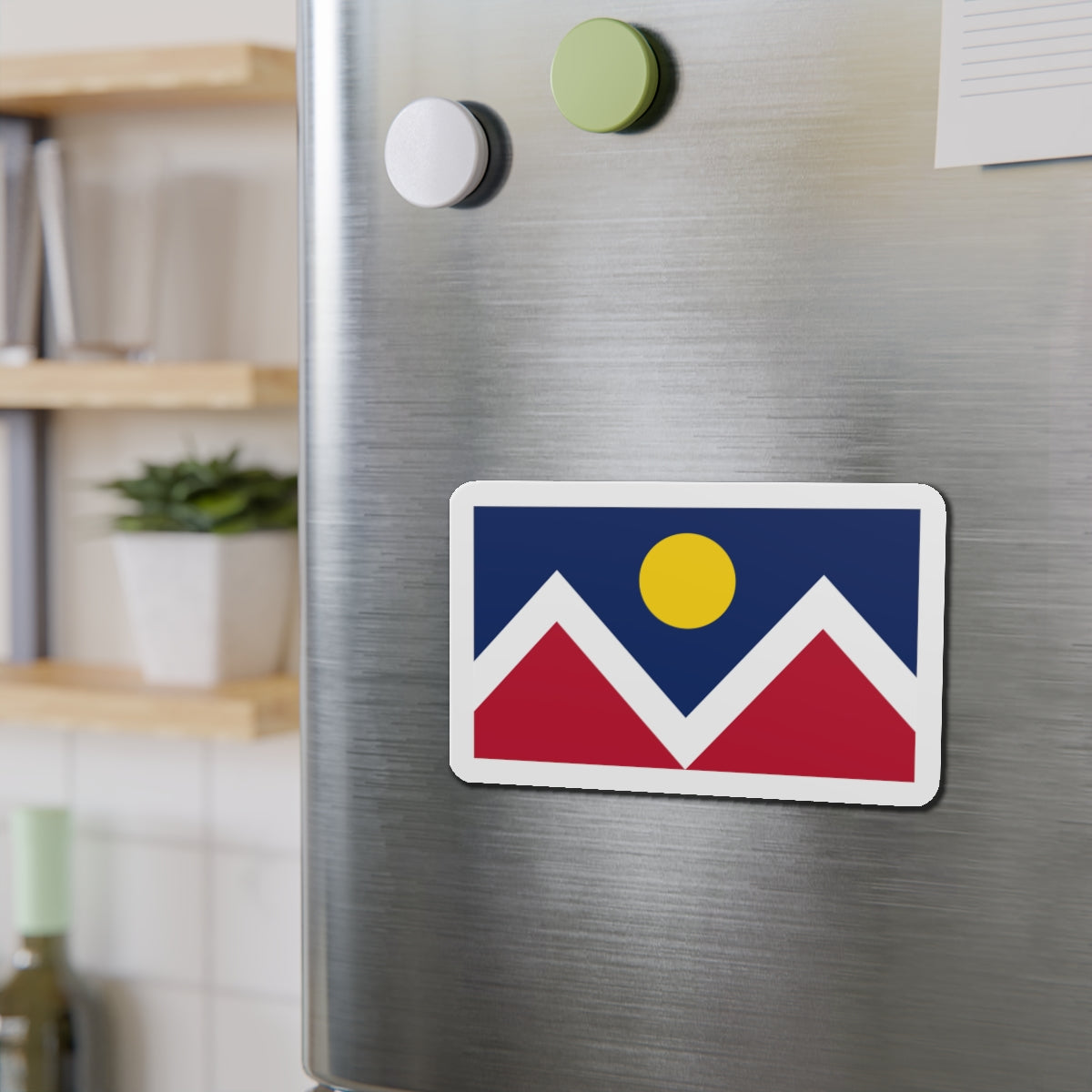 Flag of Denver Colorado - Die-Cut Magnet-The Sticker Space