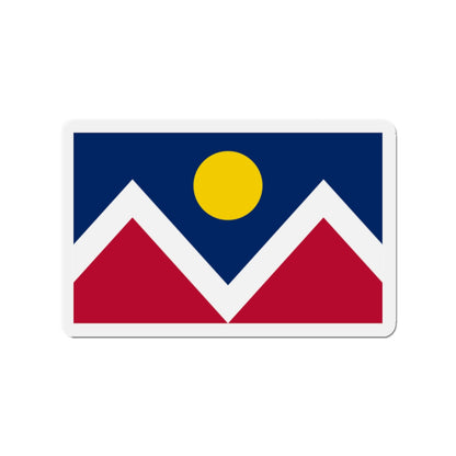 Flag of Denver Colorado - Die-Cut Magnet-2" x 2"-The Sticker Space