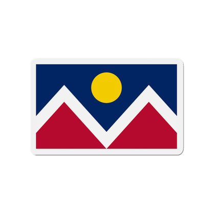 Flag of Denver Colorado - Die-Cut Magnet-3" x 3"-The Sticker Space