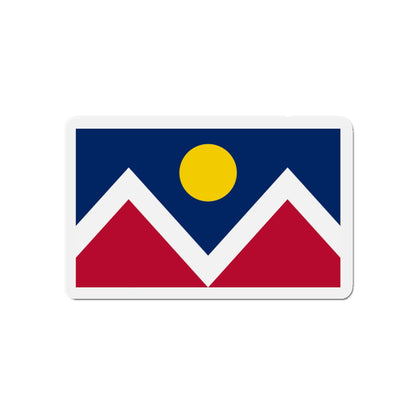 Flag of Denver Colorado - Die-Cut Magnet-5" x 5"-The Sticker Space