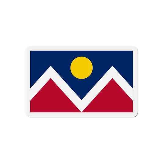 Flag of Denver Colorado - Die-Cut Magnet-6 × 6"-The Sticker Space