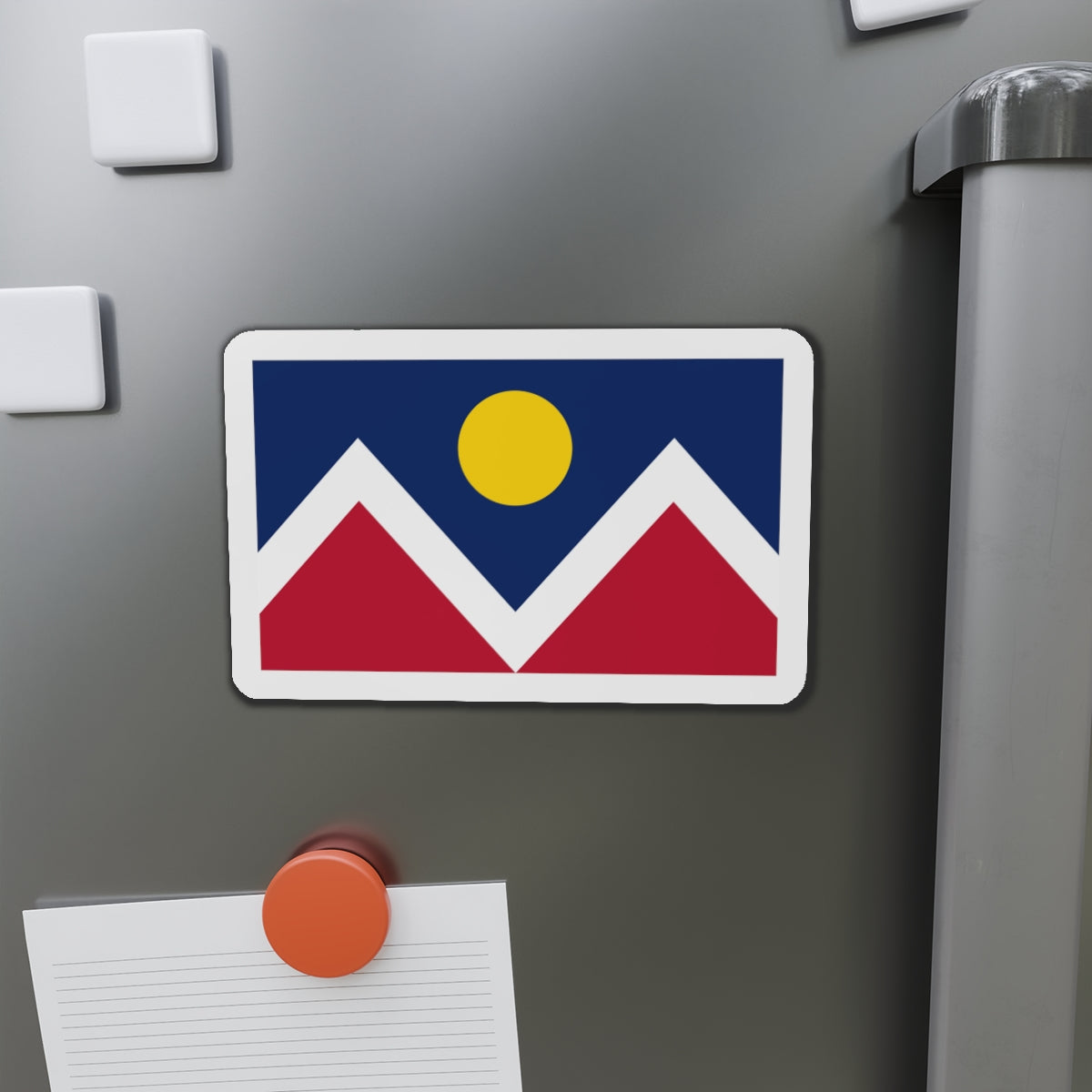 Flag of Denver Colorado - Die-Cut Magnet-The Sticker Space