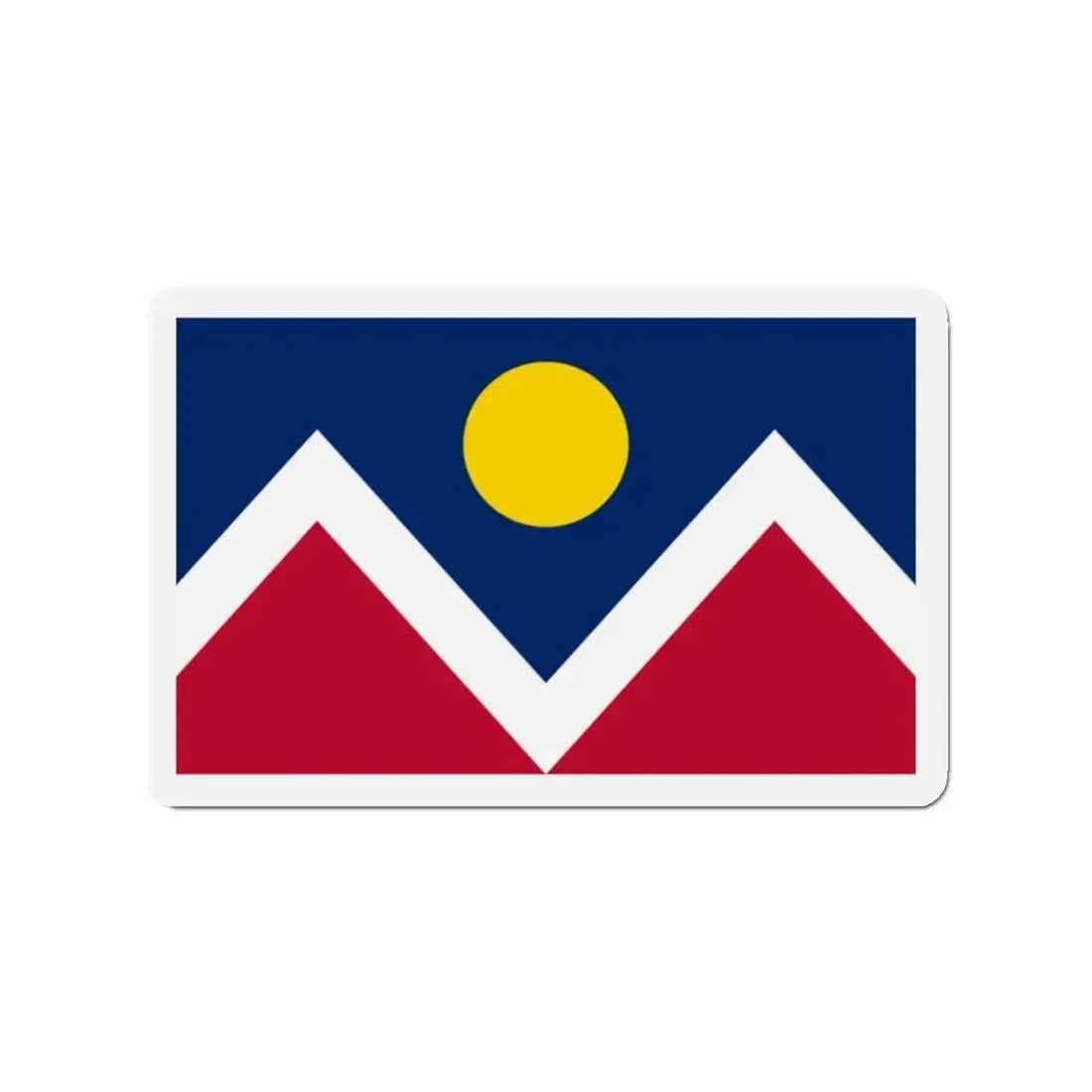 Flag of Denver Colorado - Refrigerator Magnet 2 Inch - The Sticker Space