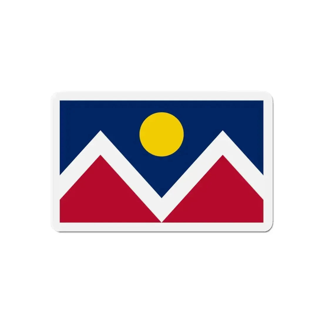 Flag of Denver Colorado - Refrigerator Magnet 6 Inch - The Sticker Space