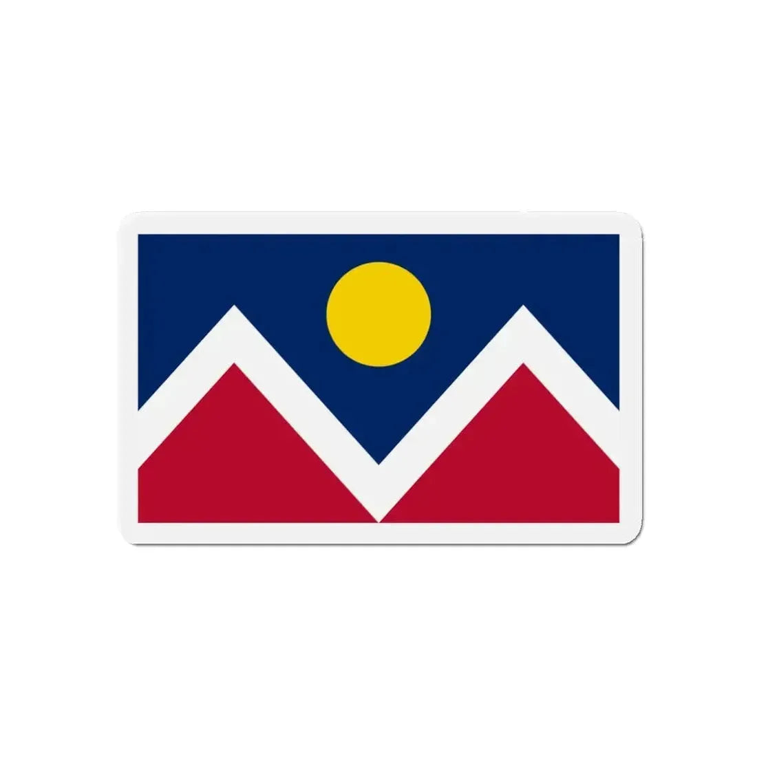 Flag of Denver Colorado - Refrigerator Magnet - The Sticker Space