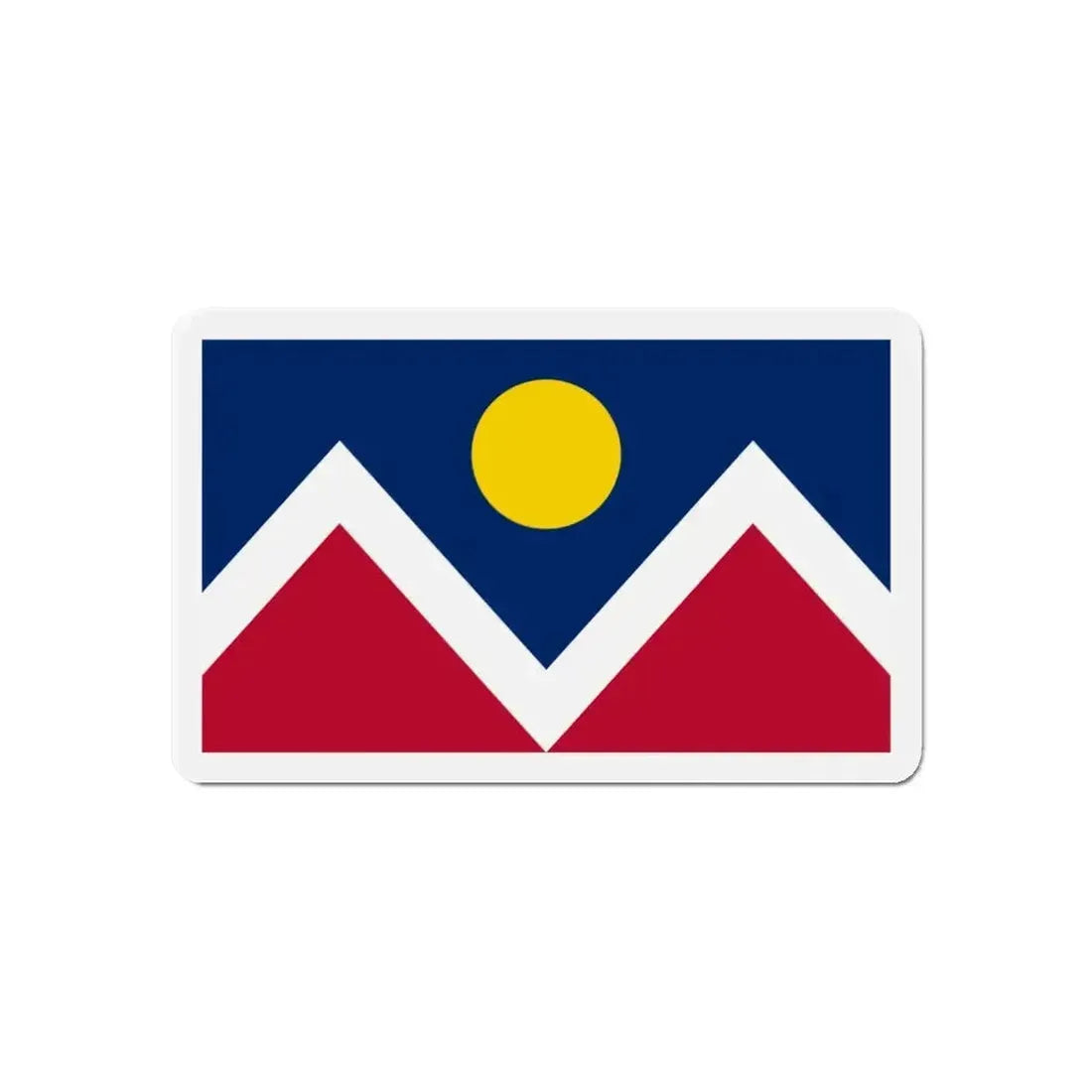 Flag of Denver Colorado - Refrigerator Magnet - The Sticker Space