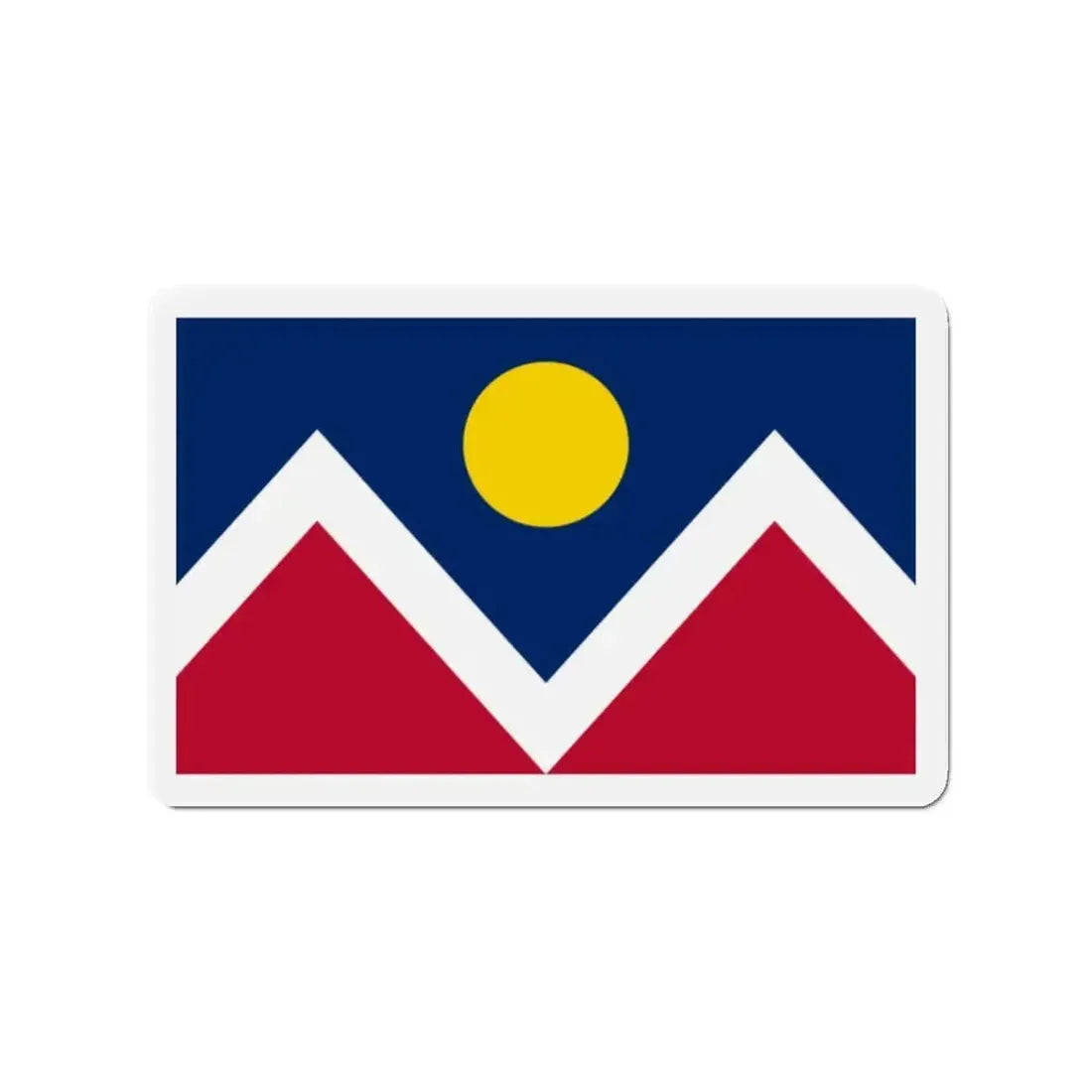 Flag of Denver Colorado - Refrigerator Magnet - The Sticker Space