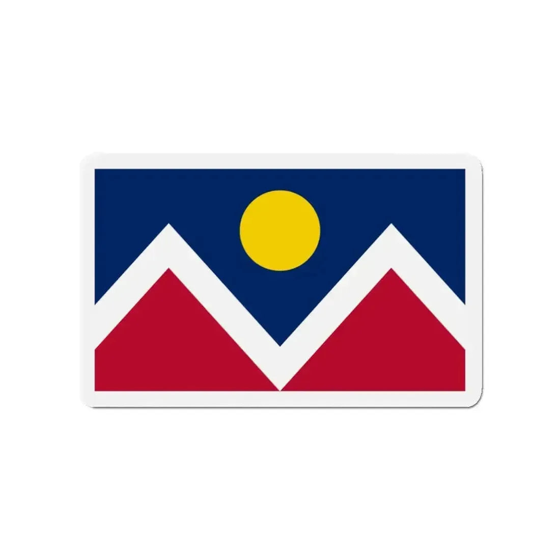 Flag of Denver Colorado - Refrigerator Magnet - The Sticker Space