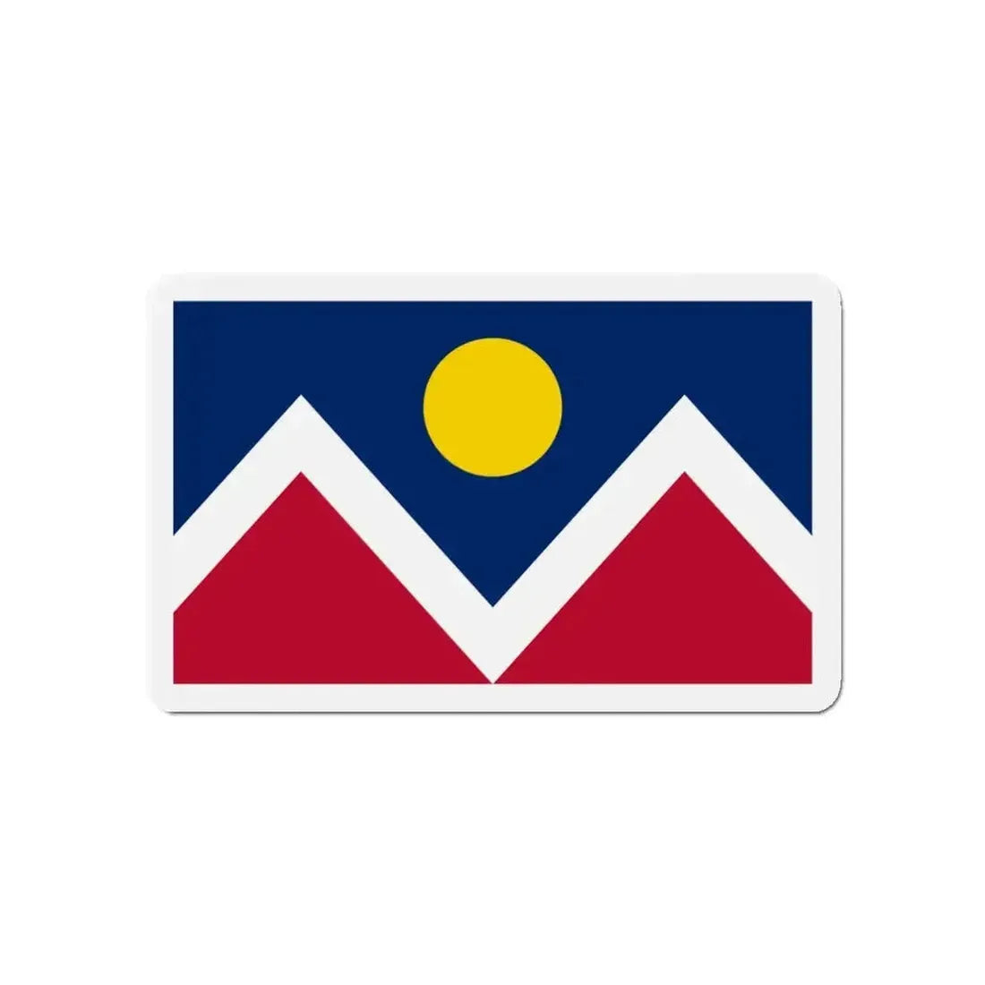 Flag of Denver Colorado - Refrigerator Magnet - The Sticker Space