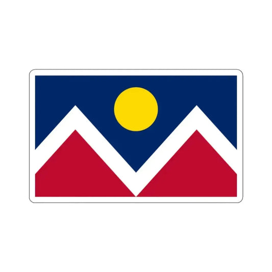 Flag of Denver, Colorado - STICKER Vinyl Kiss-Cut Decal 2 Inch White - The Sticker Space