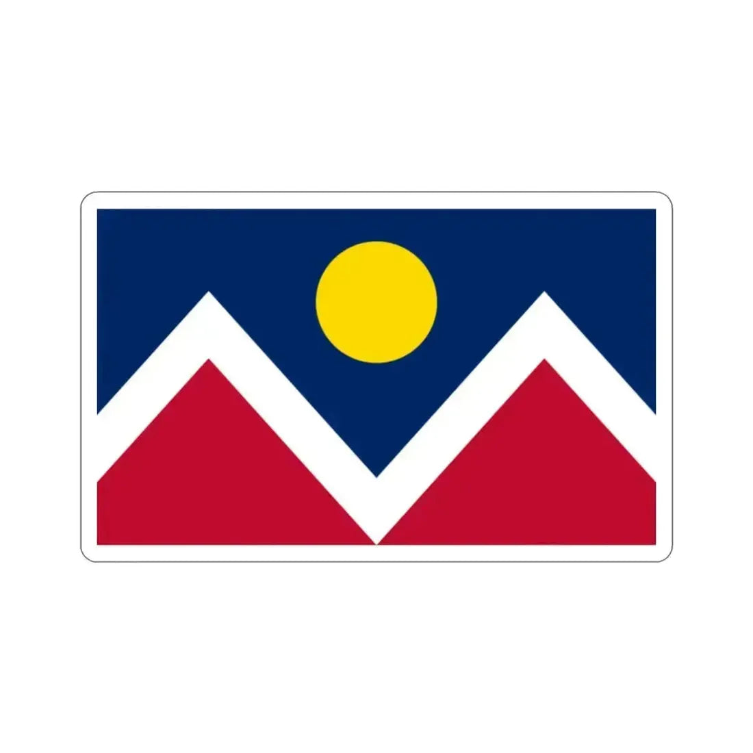 Flag of Denver Colorado USA STICKER Vinyl Die-Cut Decal 2 Inch - The Sticker Space