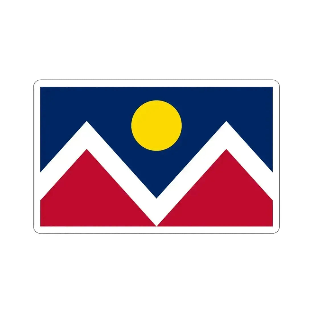 Flag of Denver Colorado USA STICKER Vinyl Die-Cut Decal 3 Inch - The Sticker Space