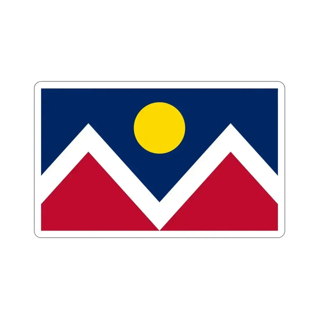 Flag of Denver Colorado USA STICKER Vinyl Die-Cut Decal 5 Inch - The Sticker Space
