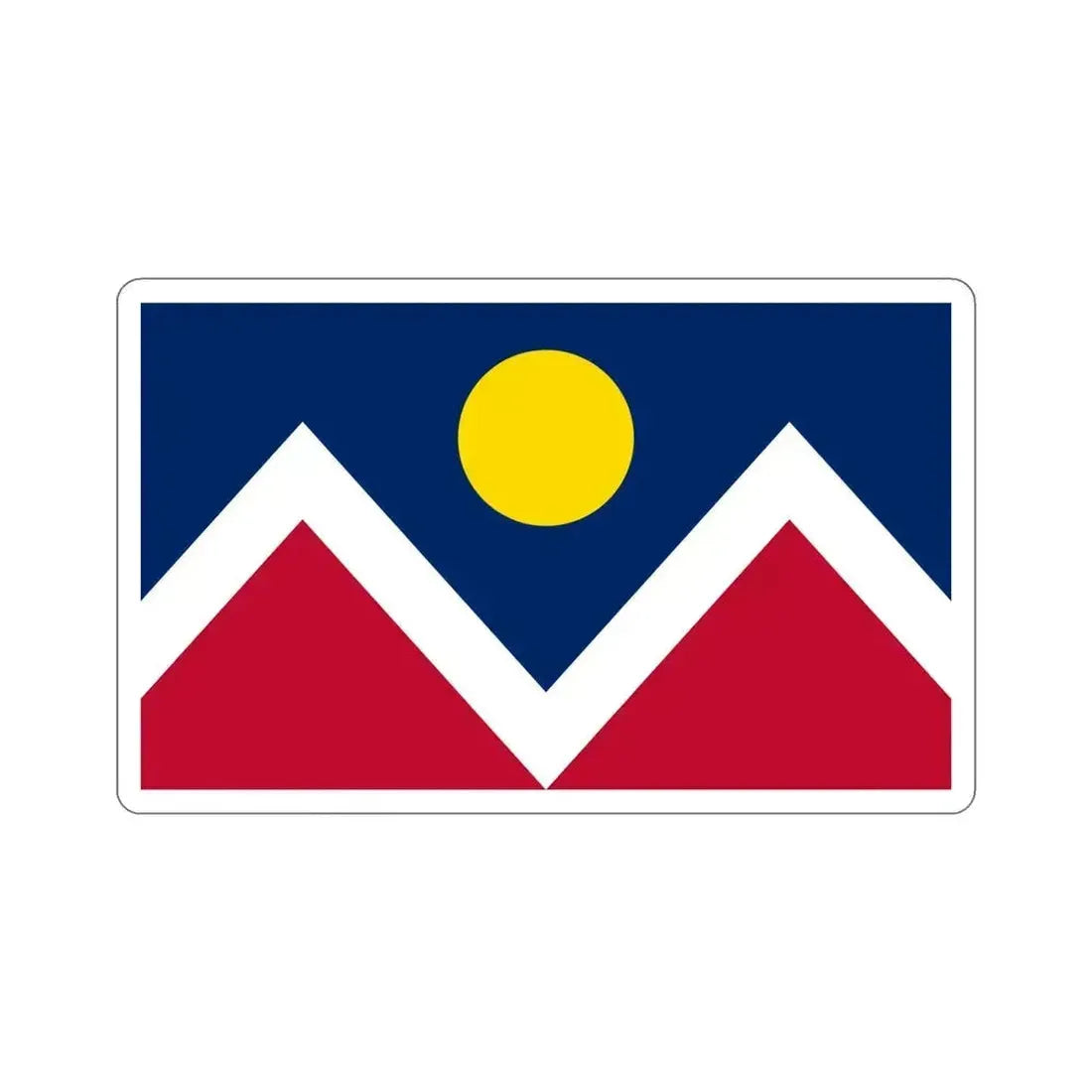 Flag of Denver Colorado USA STICKER Vinyl Die-Cut Decal 6 Inch - The Sticker Space
