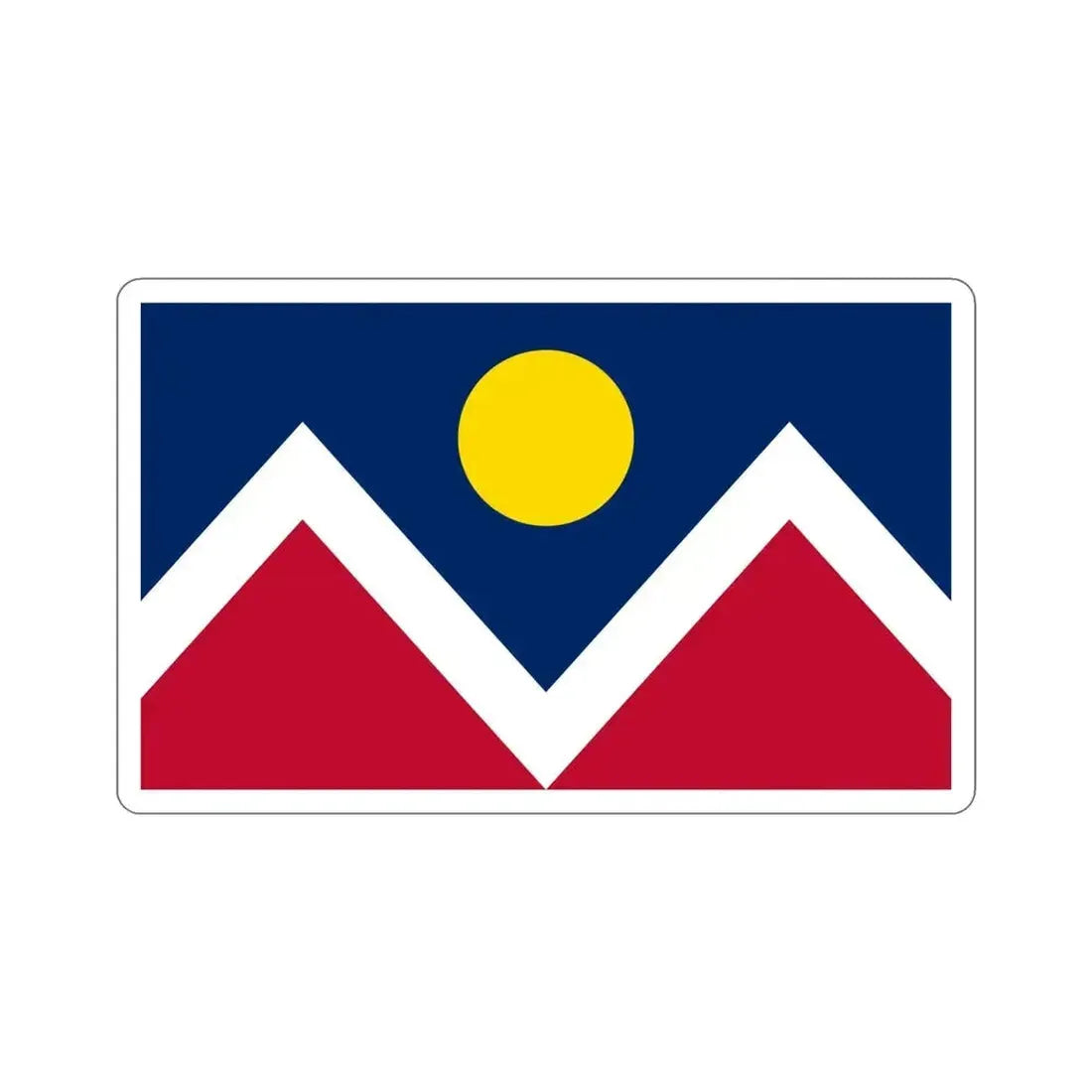Flag of Denver Colorado USA STICKER Vinyl Die-Cut Decal - The Sticker Space