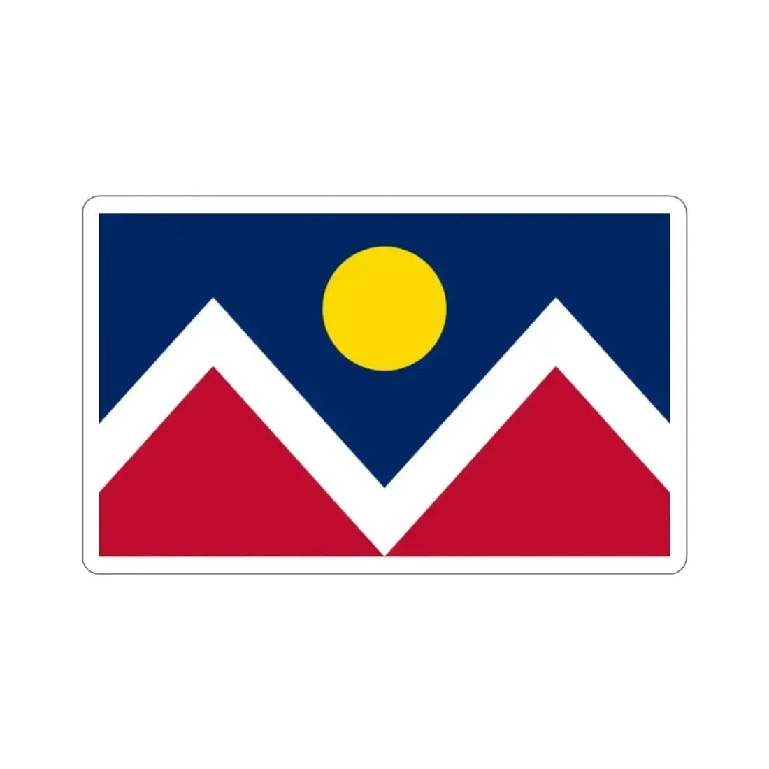 Flag of Denver Colorado USA STICKER Vinyl Die-Cut Decal - The Sticker Space