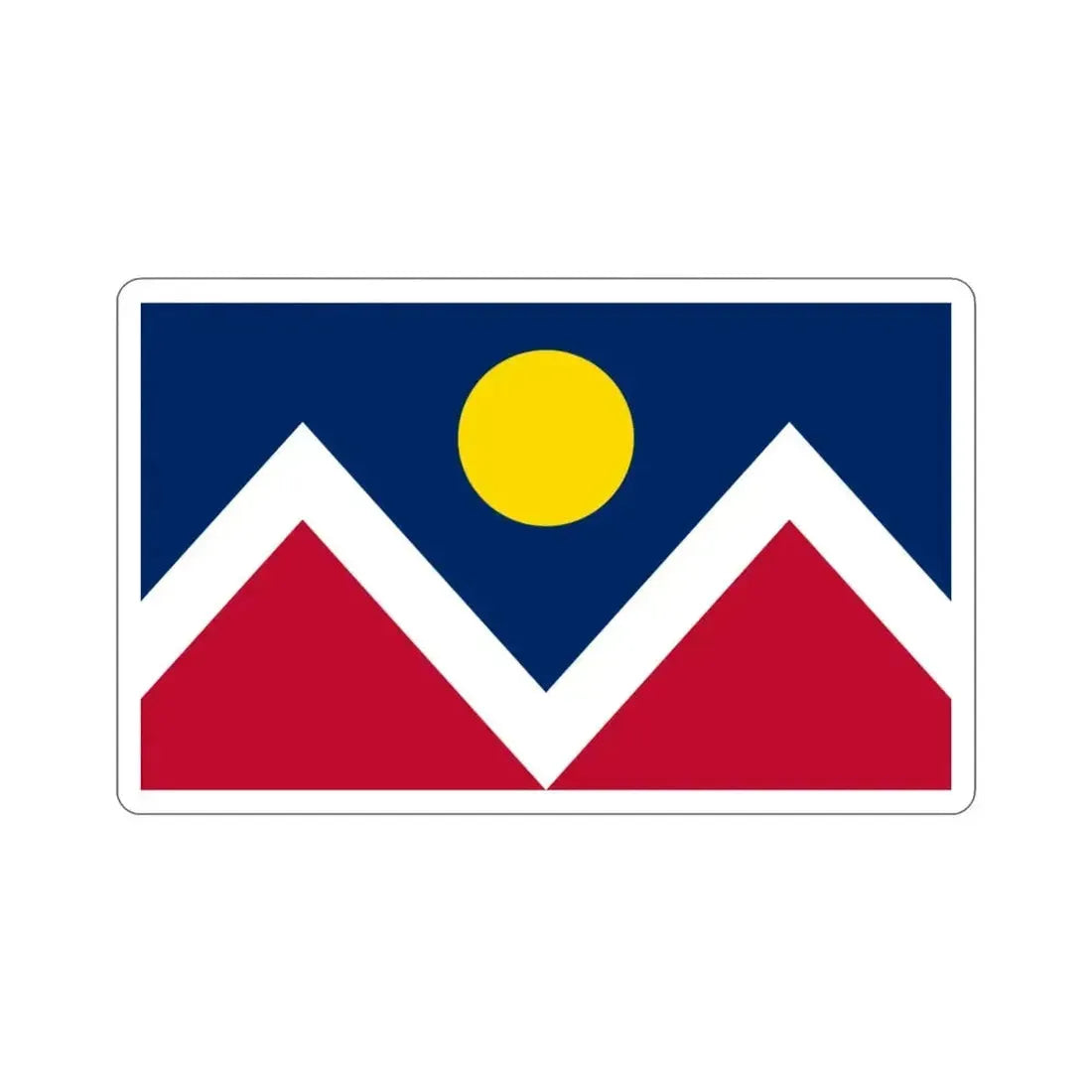 Flag of Denver Colorado USA STICKER Vinyl Die-Cut Decal - The Sticker Space