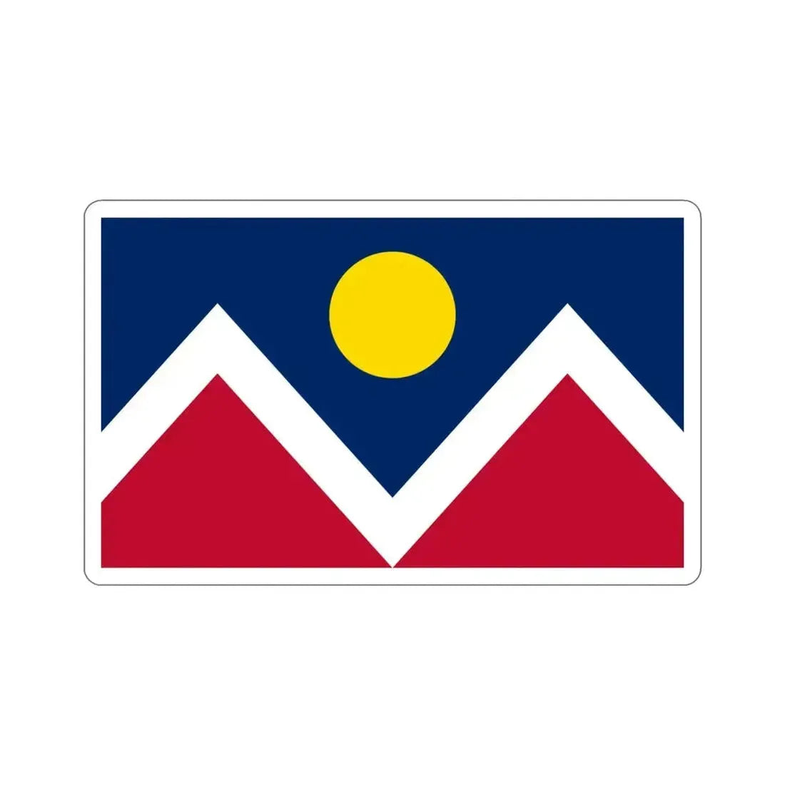 Flag of Denver Colorado USA STICKER Vinyl Die-Cut Decal - The Sticker Space