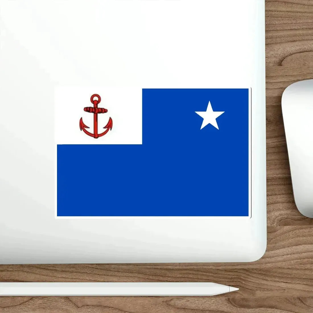 Flag of Deputy Chief of the Revolutionary Navy of Cuba STICKER Vinyl Die-Cut Decal - The Sticker Space