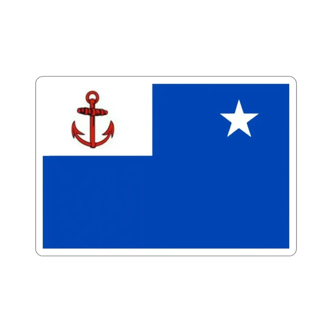 Flag of Deputy Chief of the Revolutionary Navy of Cuba STICKER Vinyl Die-Cut Decal - The Sticker Space