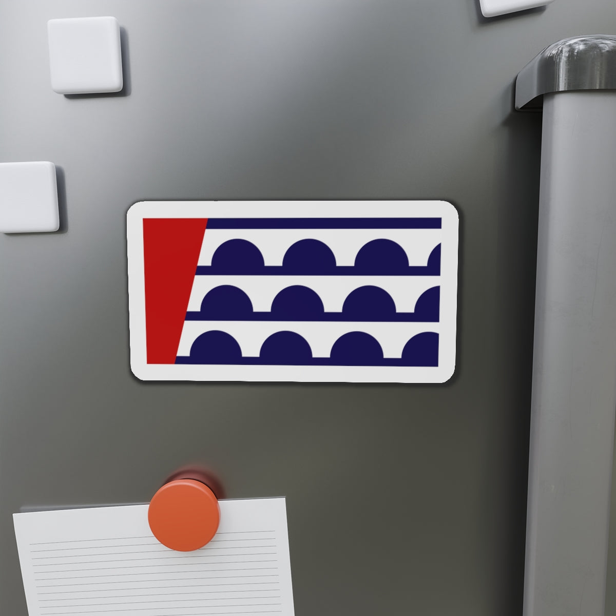 Flag of Des Moines Iowa - Die-Cut Magnet-The Sticker Space