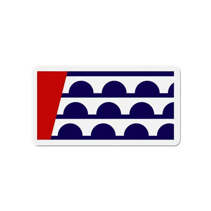 Flag of Des Moines Iowa - Refrigerator Magnet - The Sticker Space