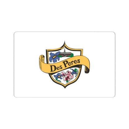 Flag of Des Peres Missouri (United States) STICKER Vinyl Kiss-Cut Decal 2 Inch White - The Sticker Space