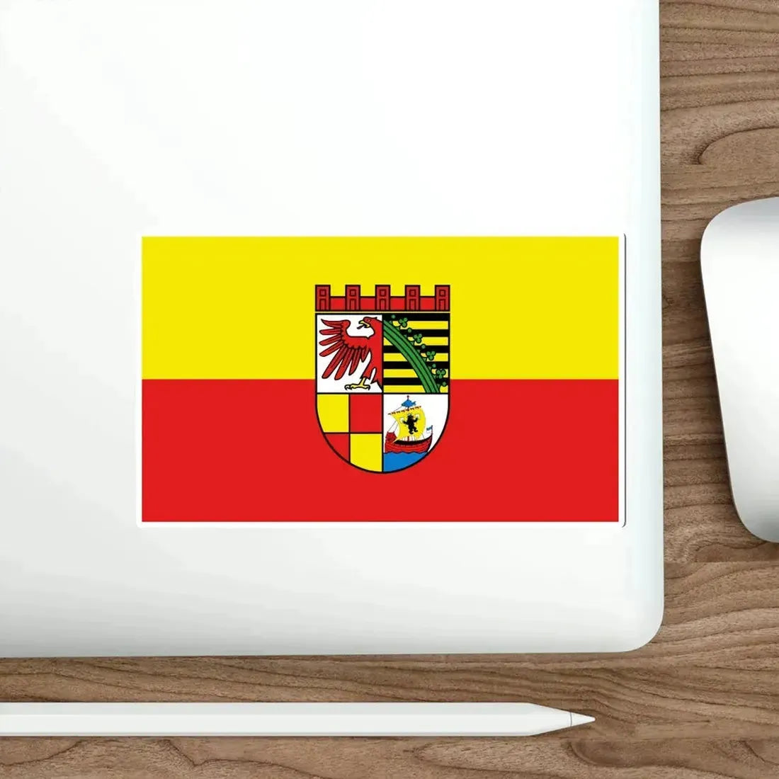 Flag of Dessau Roßlau Germany STICKER Vinyl Die-Cut Decal - The Sticker Space