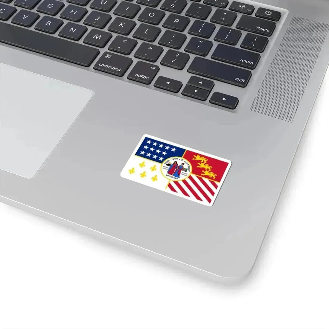 Flag of Detroit - STICKER Vinyl Kiss-Cut Decal - The Sticker Space