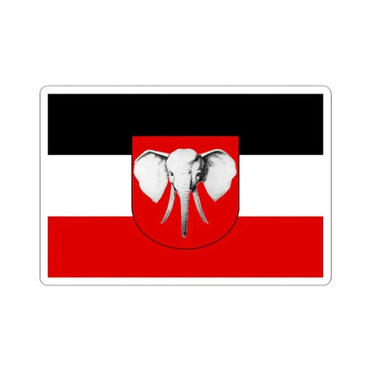 Flag of Deutsch-Kamerun (Cameroon) STICKER Vinyl Kiss-Cut Decal 3 Inch White - The Sticker Space