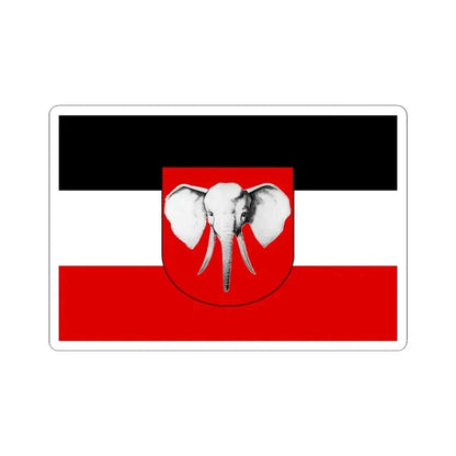 Flag of Deutsch-Kamerun (Cameroon) STICKER Vinyl Kiss-Cut Decal 4 Inch White - The Sticker Space