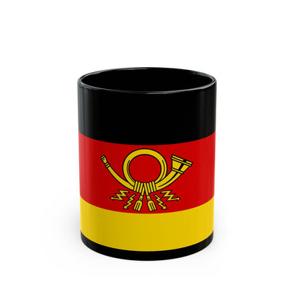 Flag of Deutsche Bundespost Germany - Black Coffee Mug-11oz-The Sticker Space